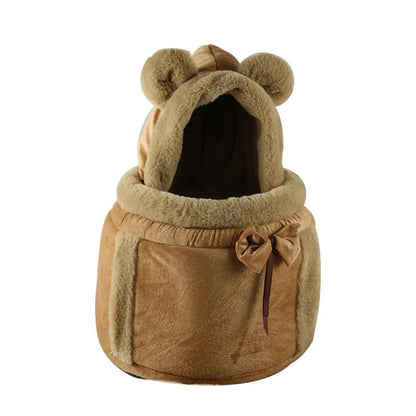 Sac  de transport chien brun