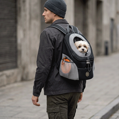 Sac a dos chien 3 couleurs gif
