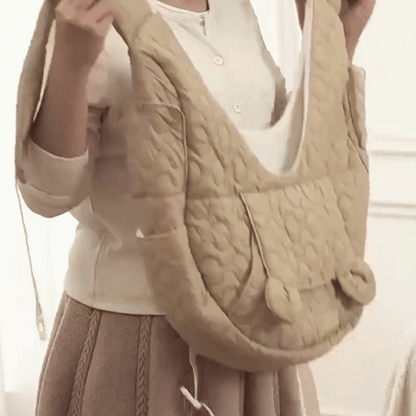 Sac de transport ventral pour chien gif
