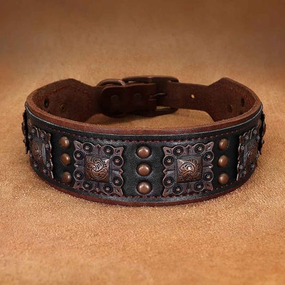 collier en cuir pour chien |colliercuir - Jouetstoutou