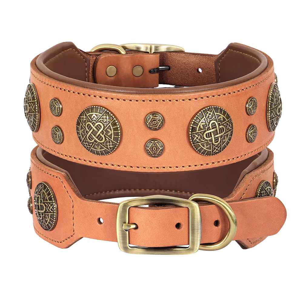 collier pour chien en cuir |necklacecuir - Jouetstoutou