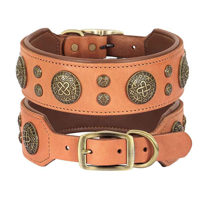 collier pour chien en cuir |necklacecuir - Jouetstoutou