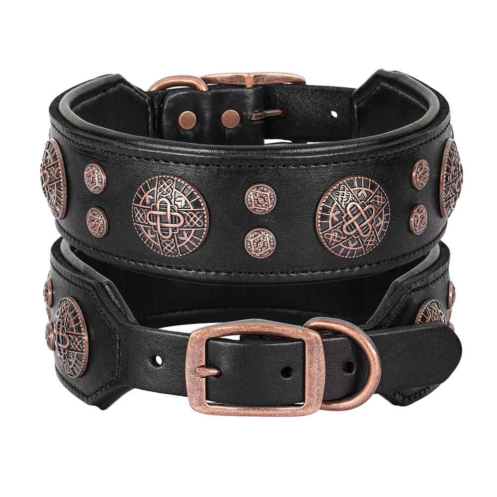 collier pour chien en cuir |necklacecuir - Jouetstoutou