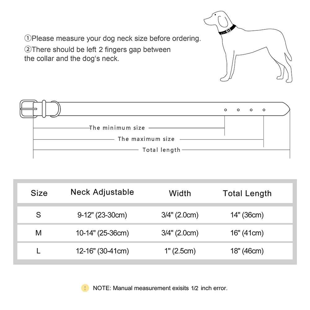 colliers cuir pour chiens collierazor les tailles