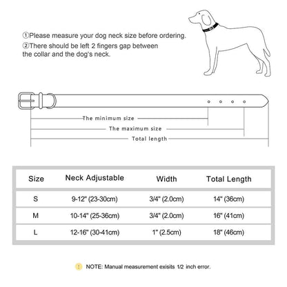 colliers cuir pour chiens collierazor les tailles