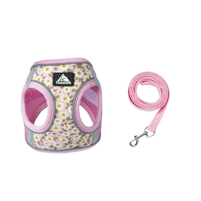 harnais pour petit chien rose