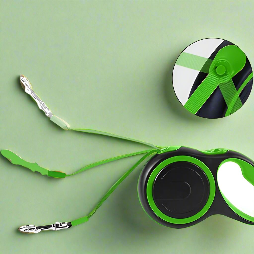 Laisse de chien - MaxLeash™ - Vert - Jouetstoutou