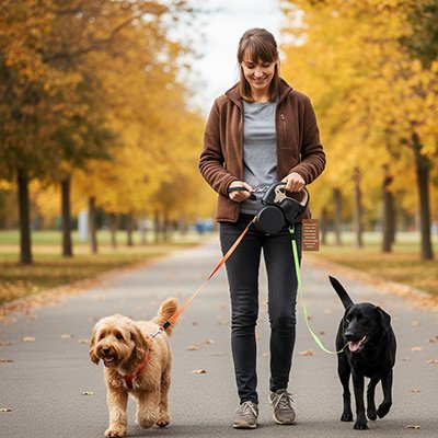 Laisse double pour Chien | Confort et Contrôle - Jouetstoutou