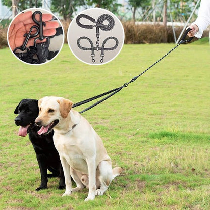 Laisse double pour chien | Confort et Contrôle - Jouetstoutou