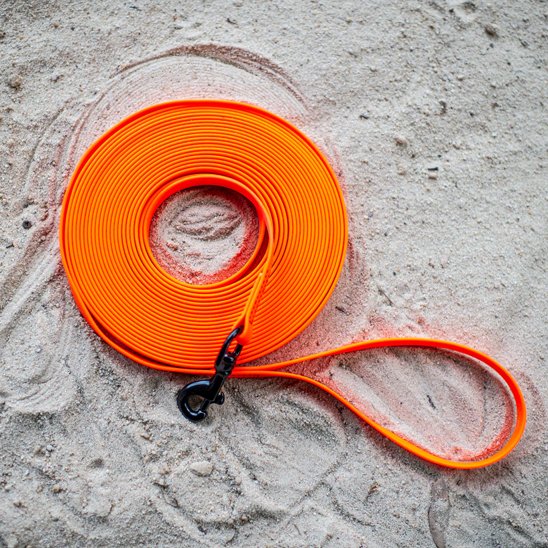 Laisse pour chien couleur orange