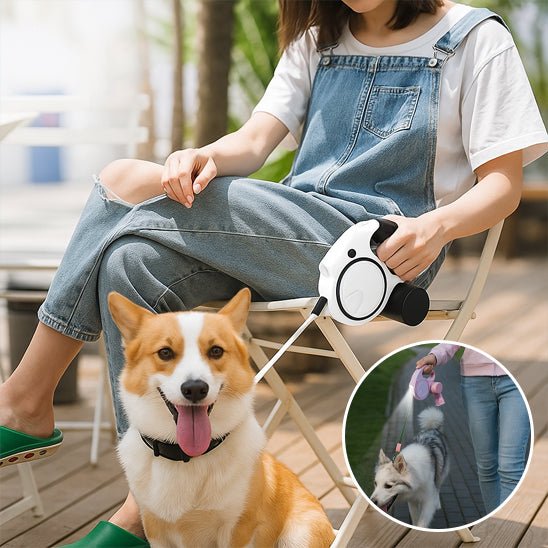 laisse pour chien enrouleur | dog laisse - Jouetstoutou