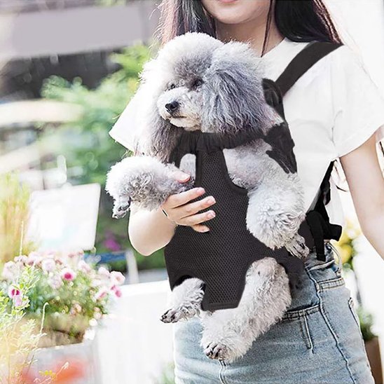 Sac de transport chien plein air Camouflage noir