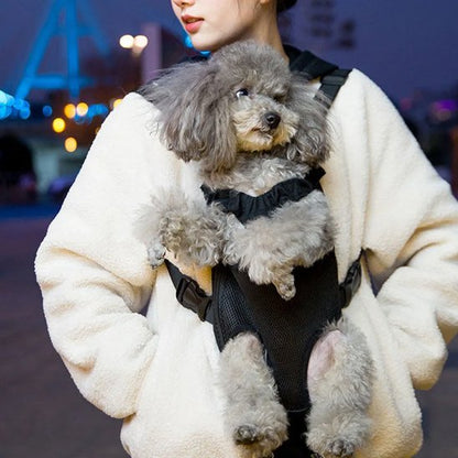 Sac de transport chien respirant noir