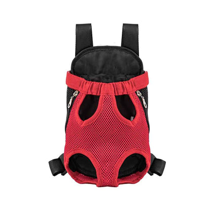 sac de transport chien toile couleur rouge